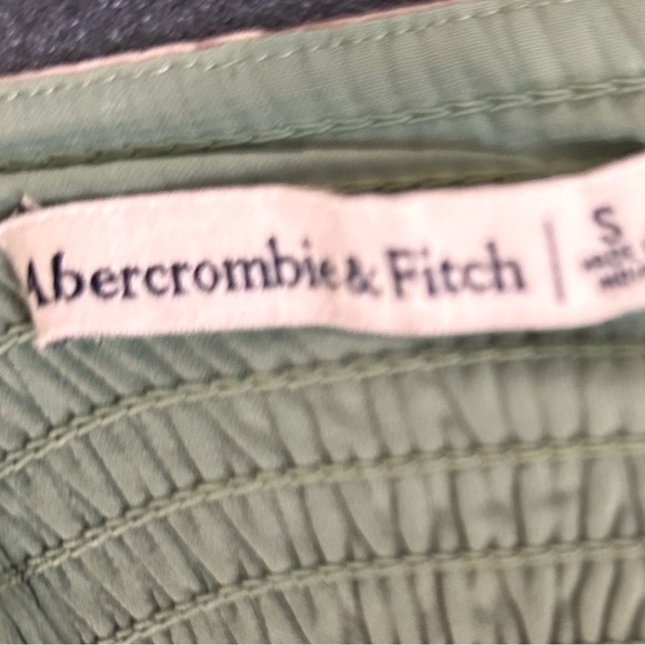 Abercrombie & Fitch Olive Floral Maxi Dress | Size S | Spaghetti Straps - Picture 6 of 6